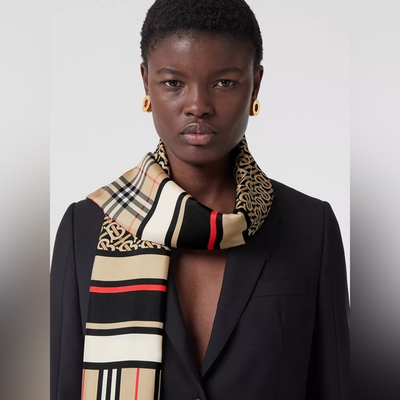 Burberry Accessories Burberry Monogram Icon Stripe And Check Print